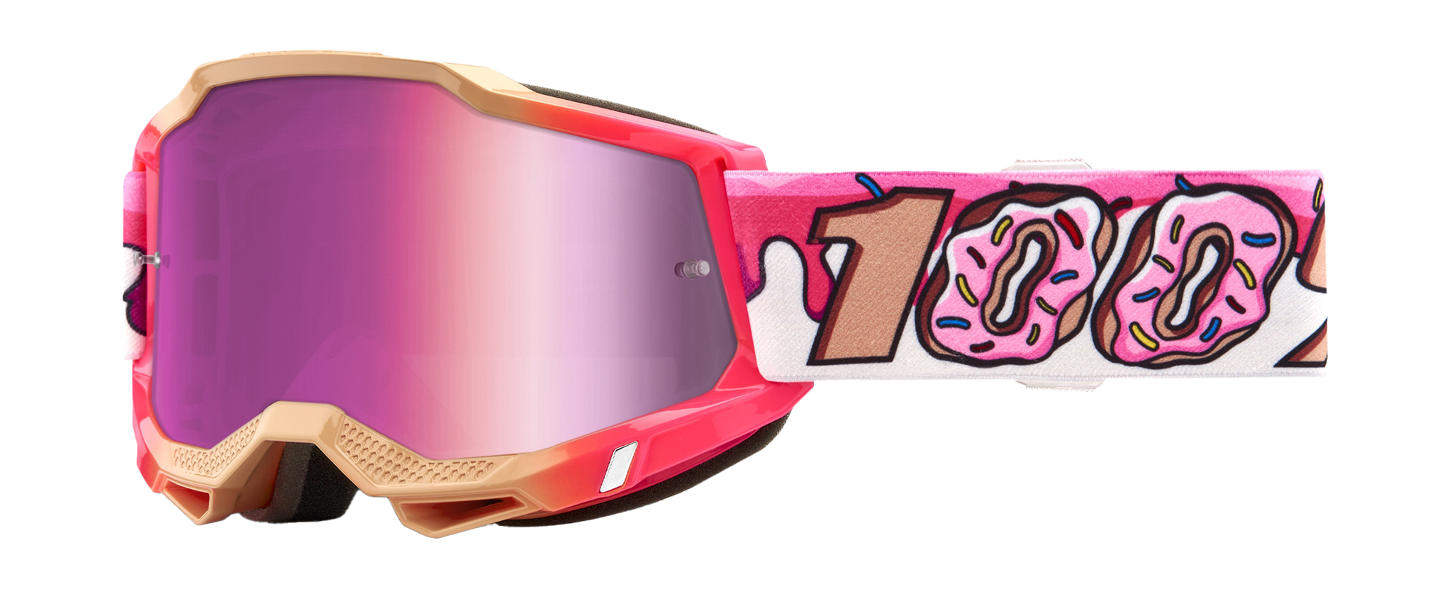 100% Motocross Goggle Accuri 2 Donut - Mirror Pink