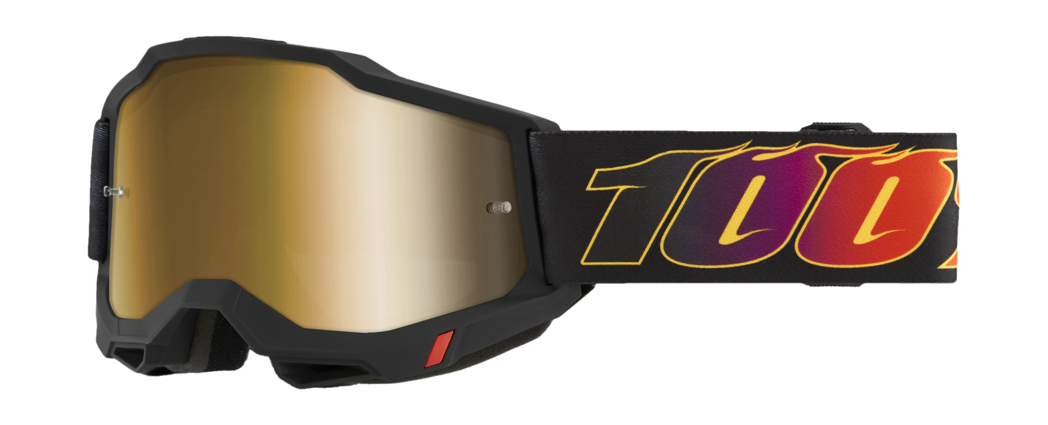 100% Motocross Goggle Accuri 2 El Diablo - Mirror True Gold