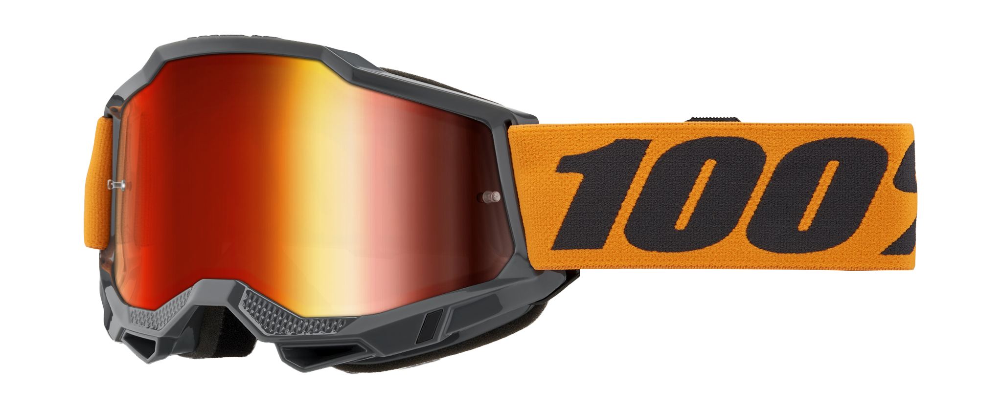 100% Motocross Goggle Accuri 2 Orange - Mirror Red