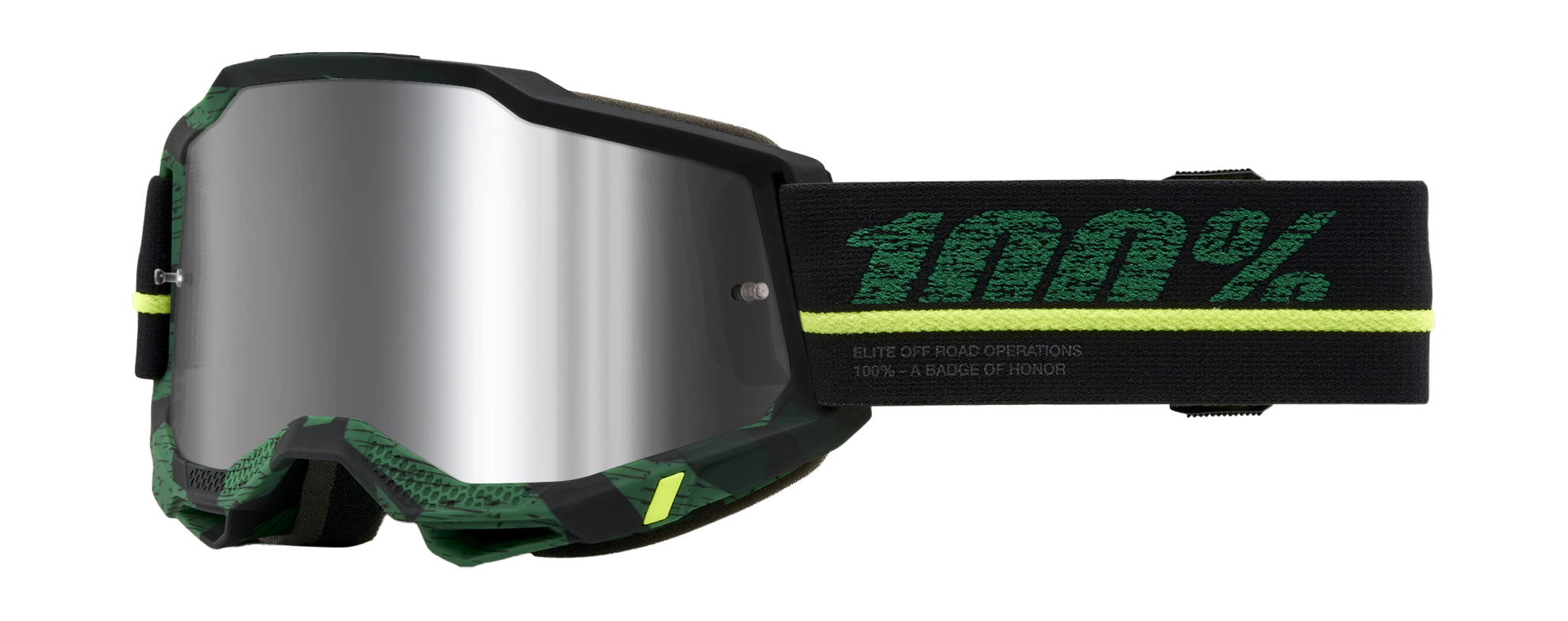 100% Motocross Goggle Accuri 2 Overlord - Mirror Silver