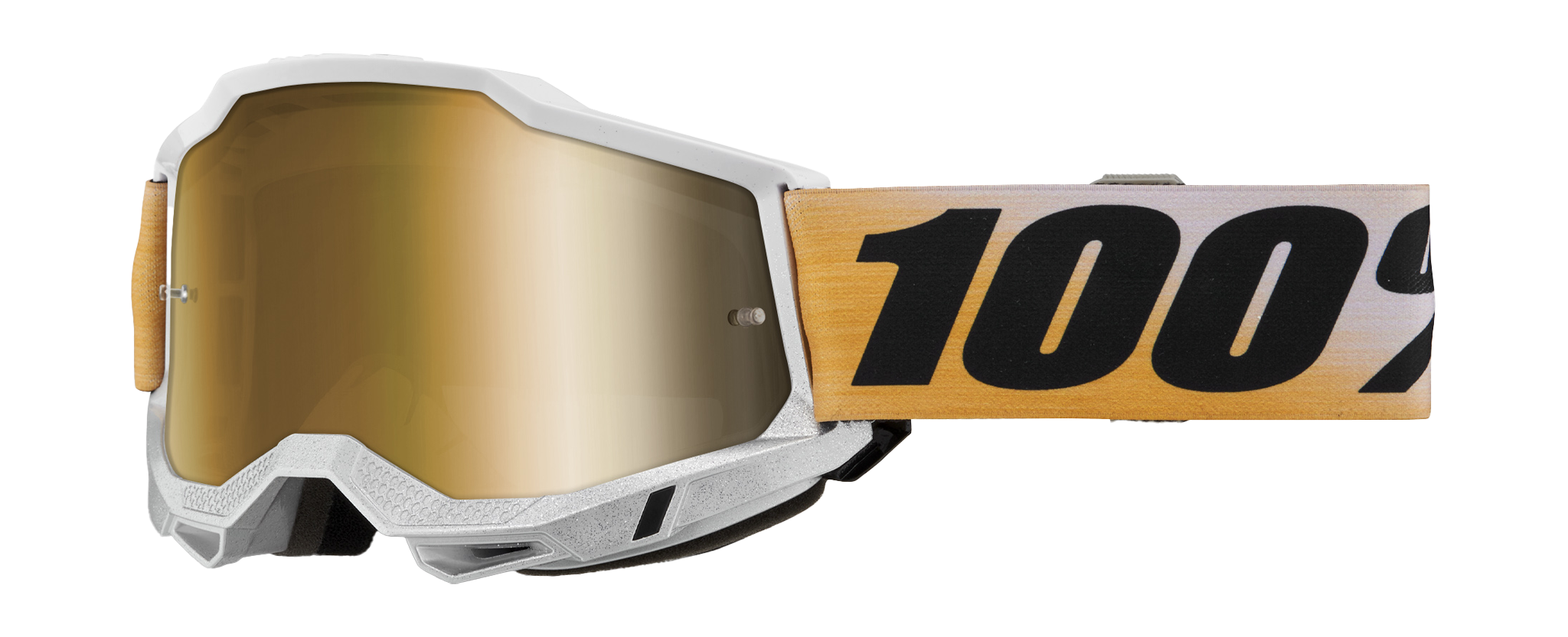 100% Motocross Goggle Accuri 2 Shiv - Mirror True Gold