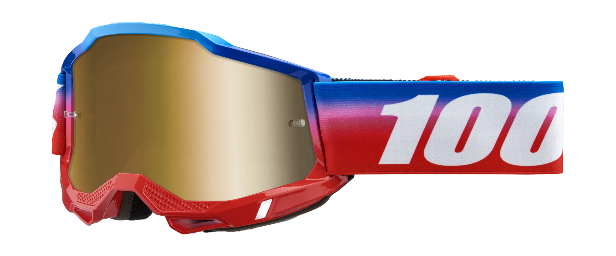 100% Motocross Goggle Accuri 2 Unity - Mirror True Gold
