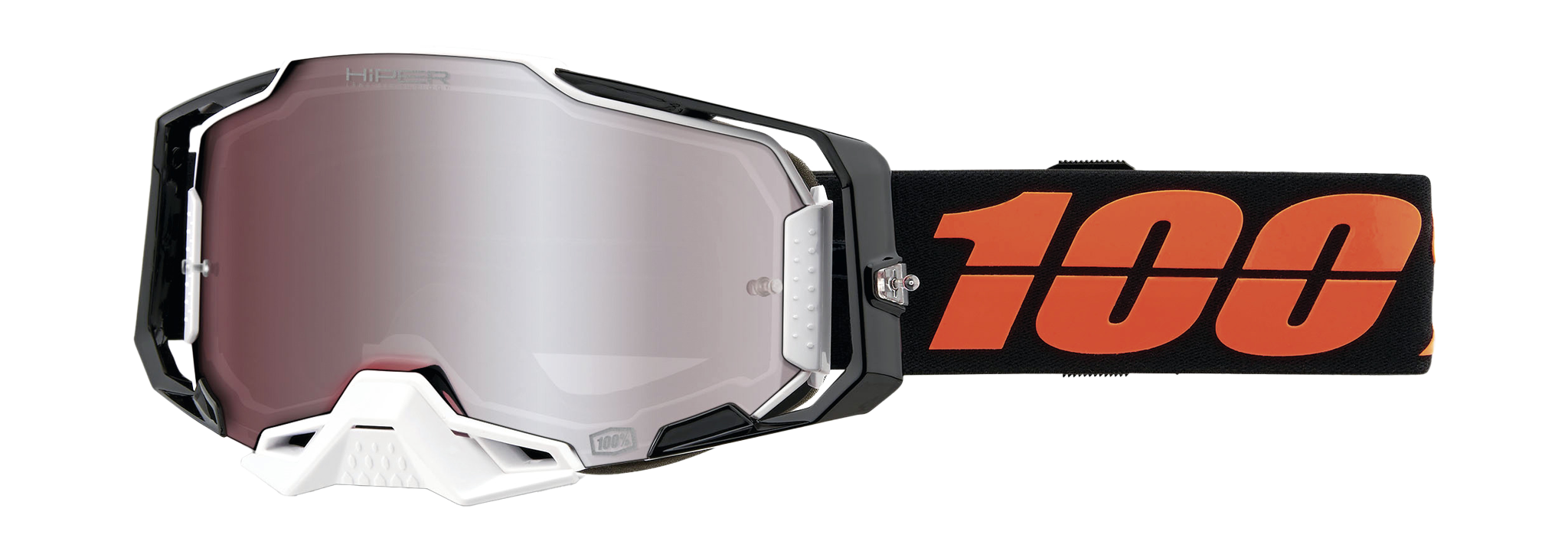 100% Motocross Goggle Armega Blacktail - HiPER Mirror Silver