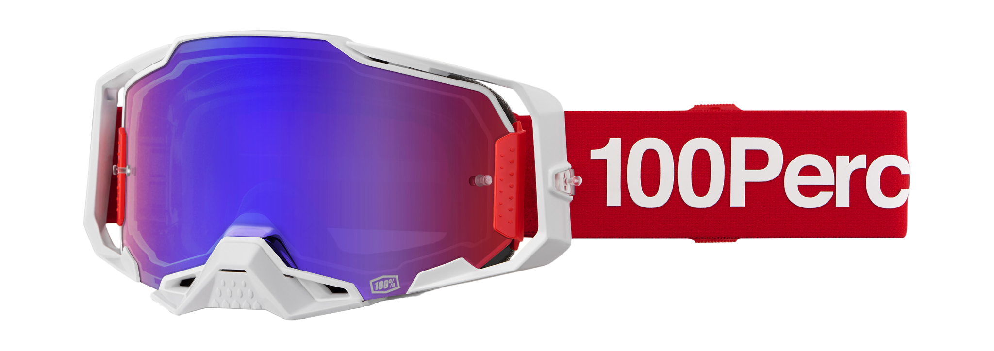 100% Motocross Goggle Armega Corbin - Mirror Red / Blue