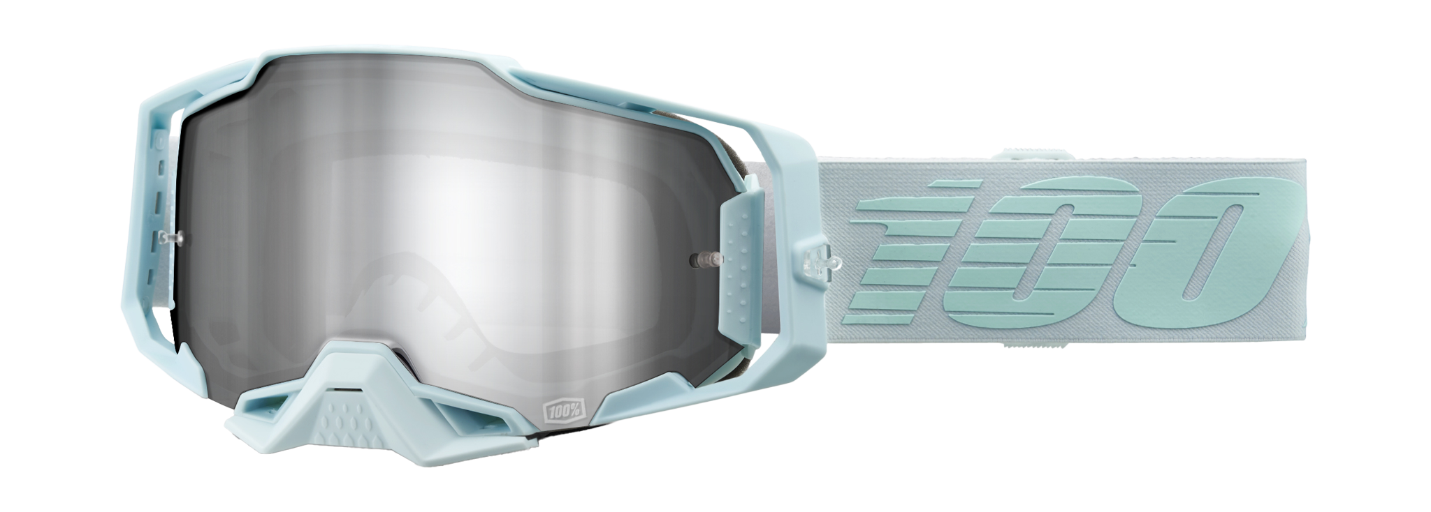 100% Motocross Goggle Armega Fargo - Mirror Silver Flash