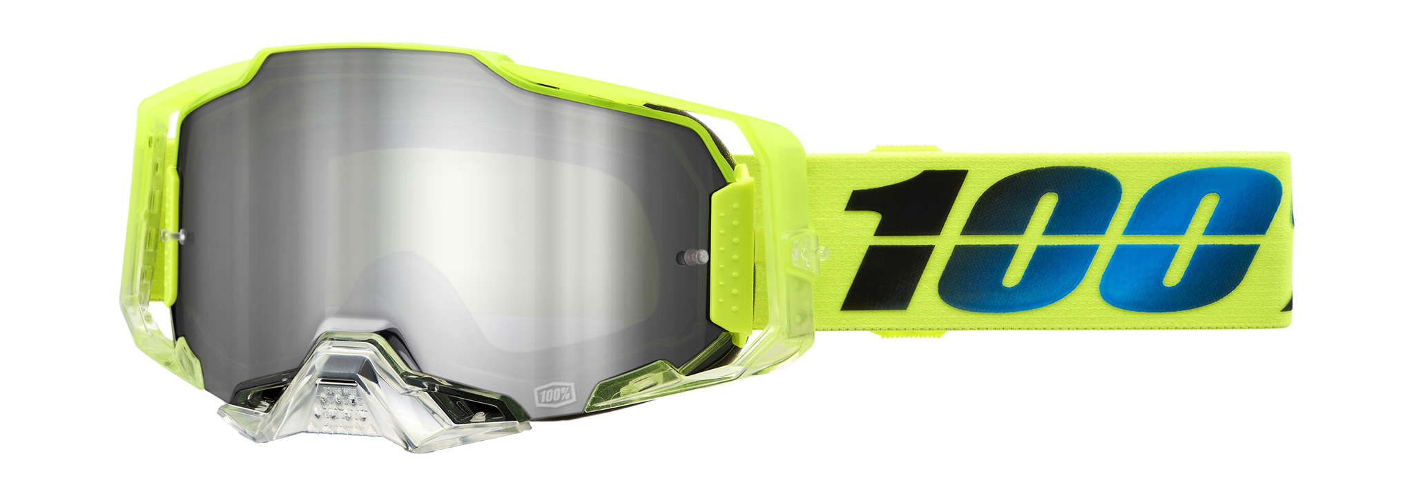 100% Motocross Goggle Armega Koropi - Mirror Silver Flash