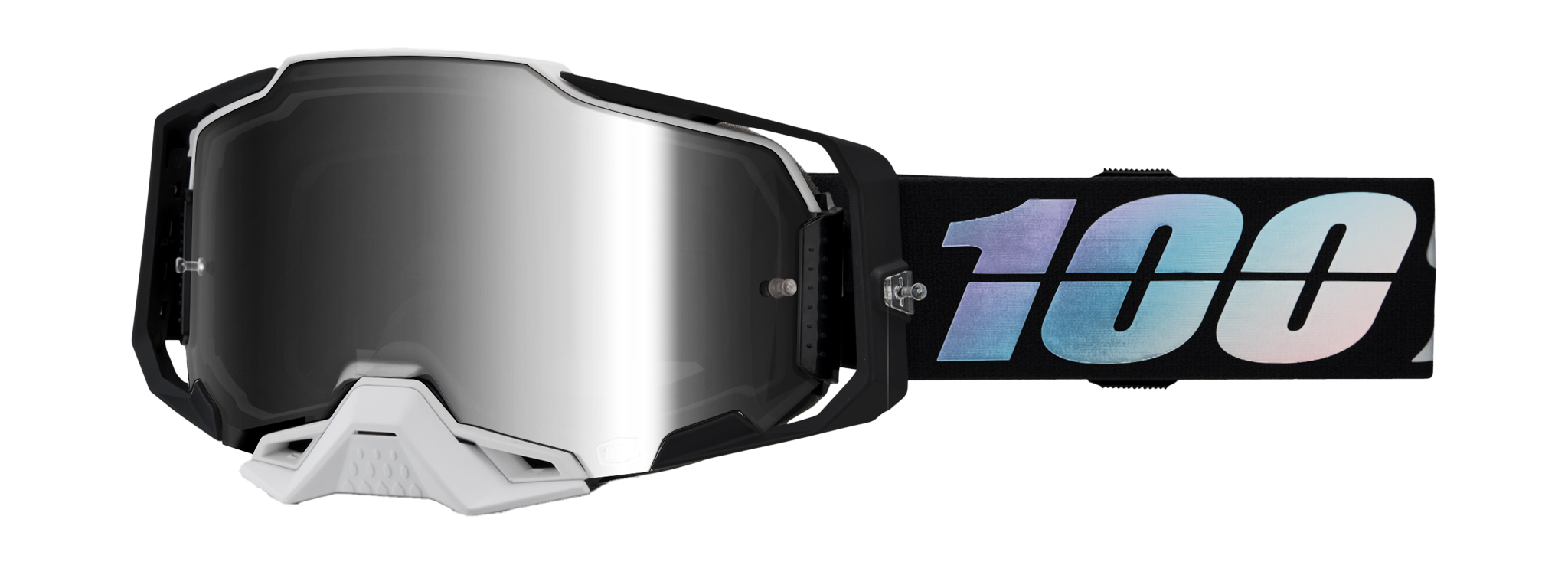 100% Motocross Goggle Armega Krisp - Mirror Silver