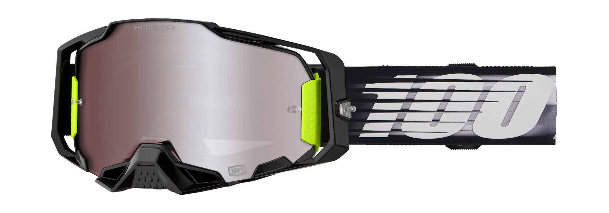 100% Motocross Goggle Armega Lightspeed - HiPER Mirror Silver