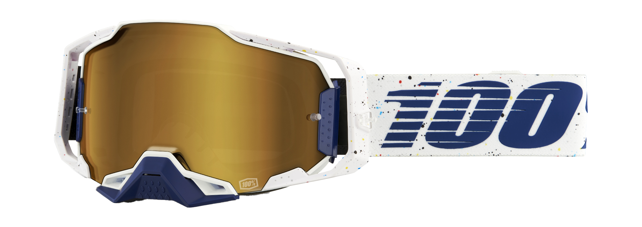 100% Motocross Goggle Armega Solis - Mirror True Gold