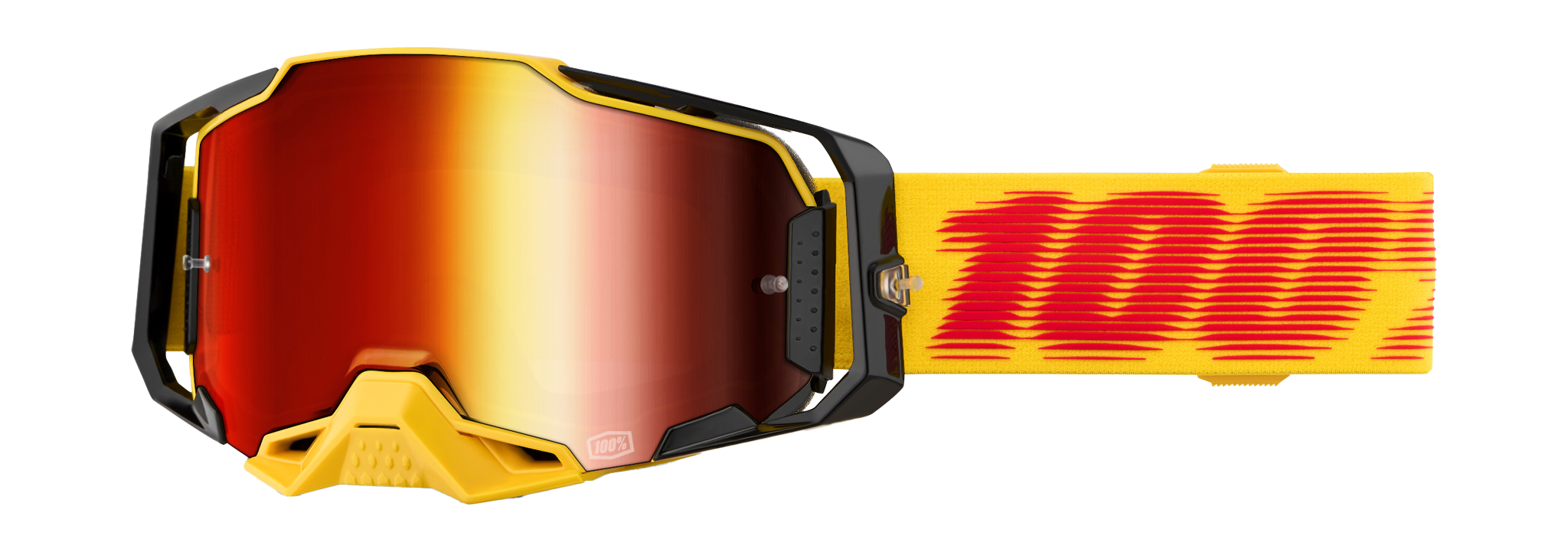 100% Motocross Goggle Armega Tetsu - Mirror Red