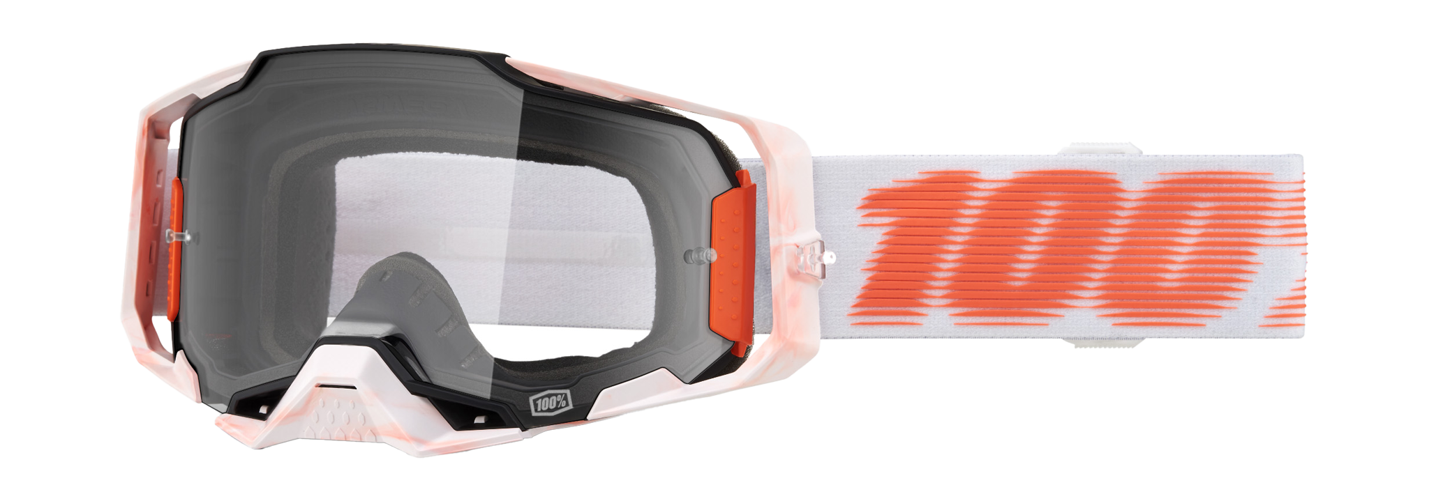 100% Motocross Goggle Armega Tubular - Clear