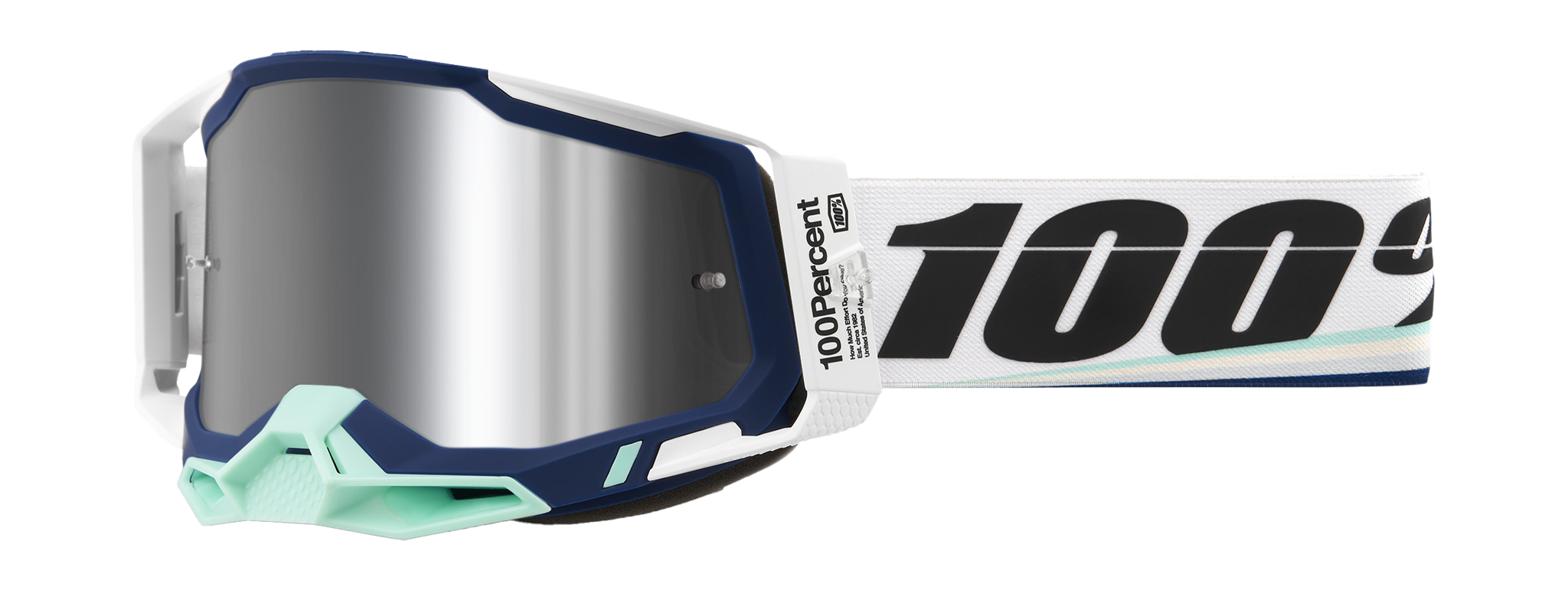 100% Motocross Goggle Racecraft 2 Arsham - Mirror Silver Flash