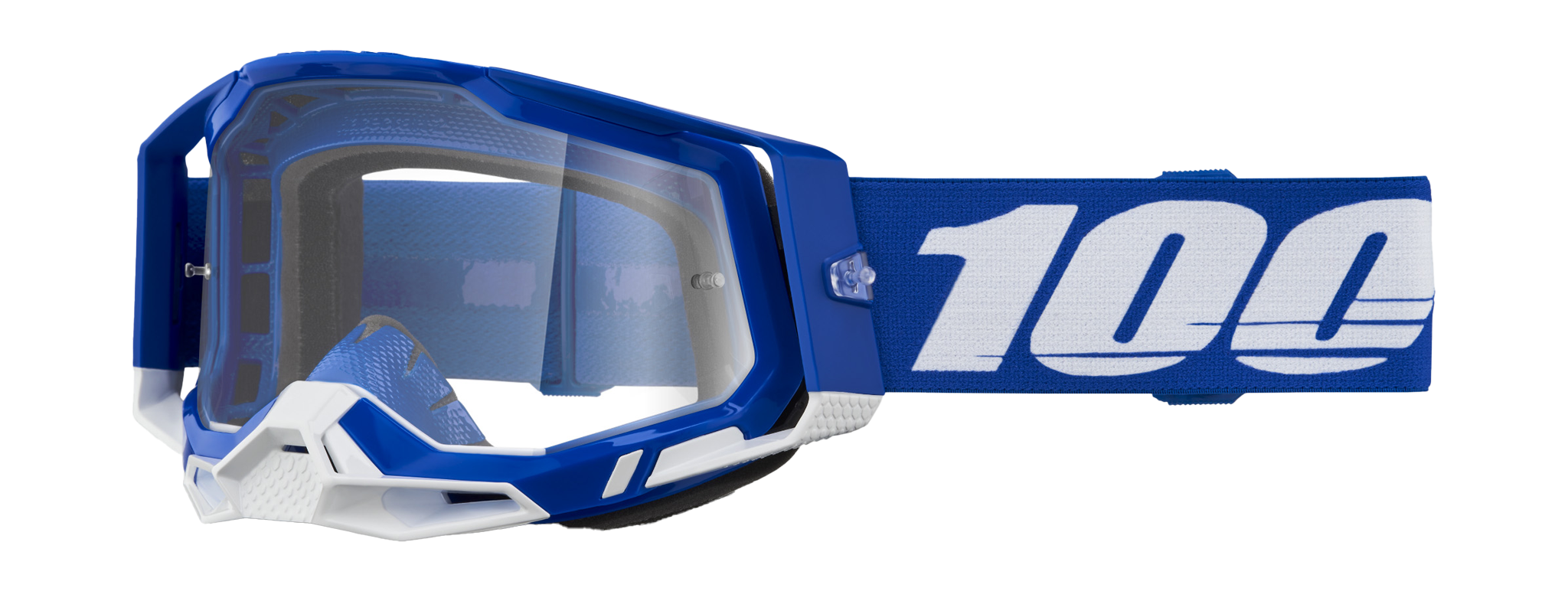 100% Motocross Goggle Racecraft 2 Blue - Clear