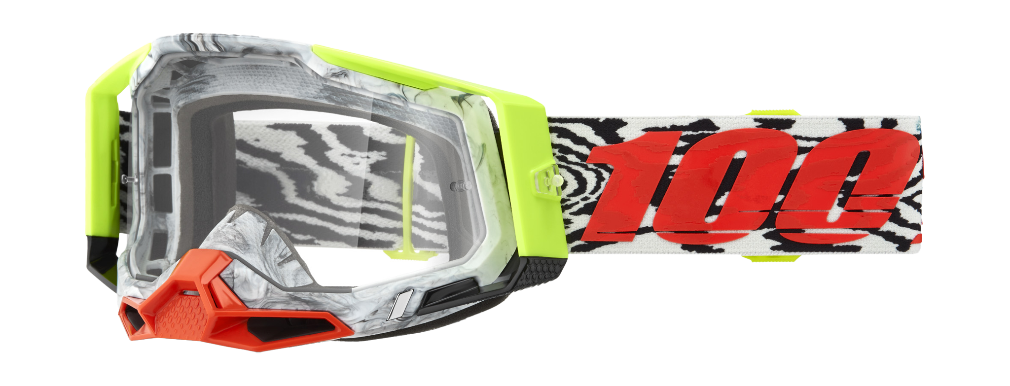 100% Motocross Goggle Racecraft 2 Engal - Clear