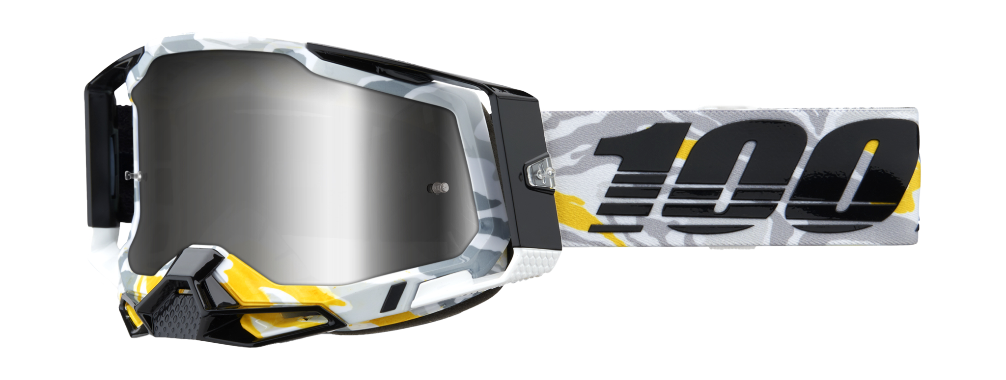 100% Motocross Goggle Racecraft 2 Korb - Mirror Silver