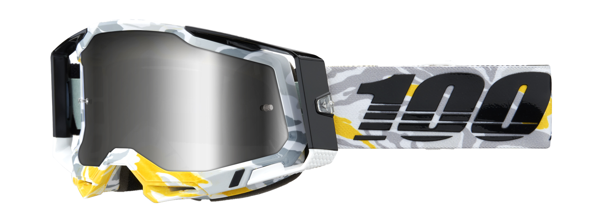 100% Motocross Goggle Racecraft 2 Korb - Mirror Silver