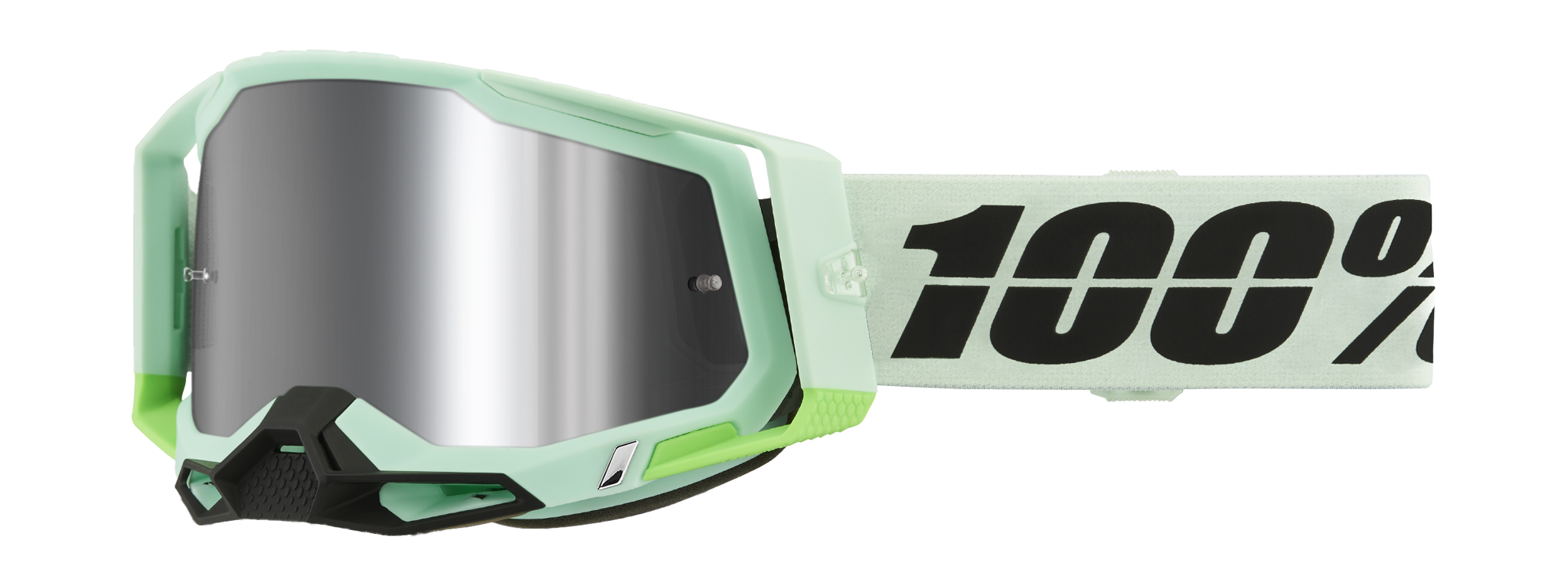 100% Motocross Goggle Racecraft 2 Palomar - Mirror Silver Flash