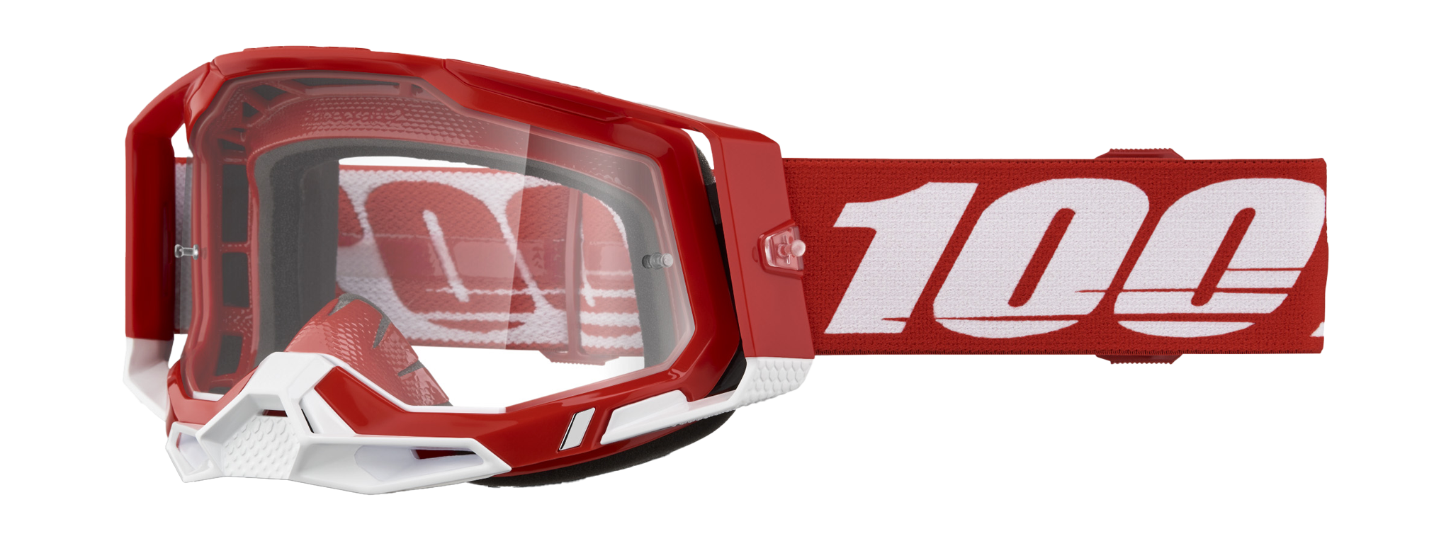 100% Motocross Goggle Racecraft 2 Red - Clear