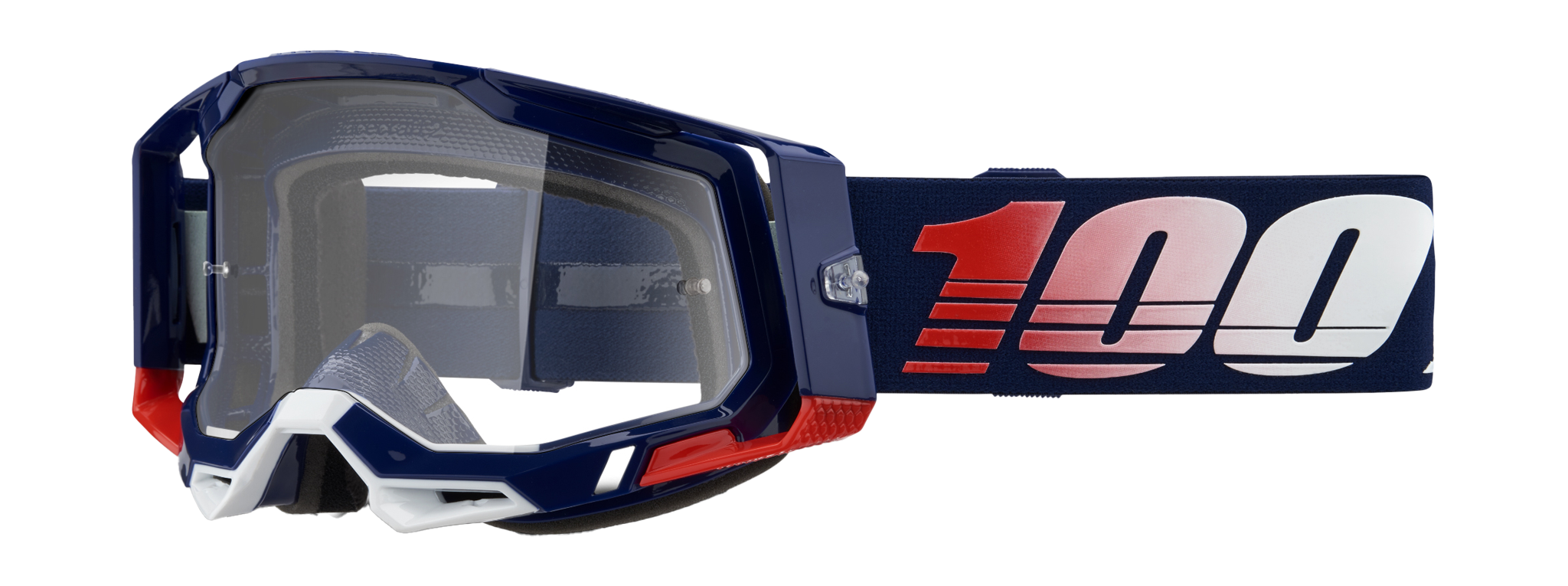 100% Motocross Goggle Racecraft 2 Republic - Clear