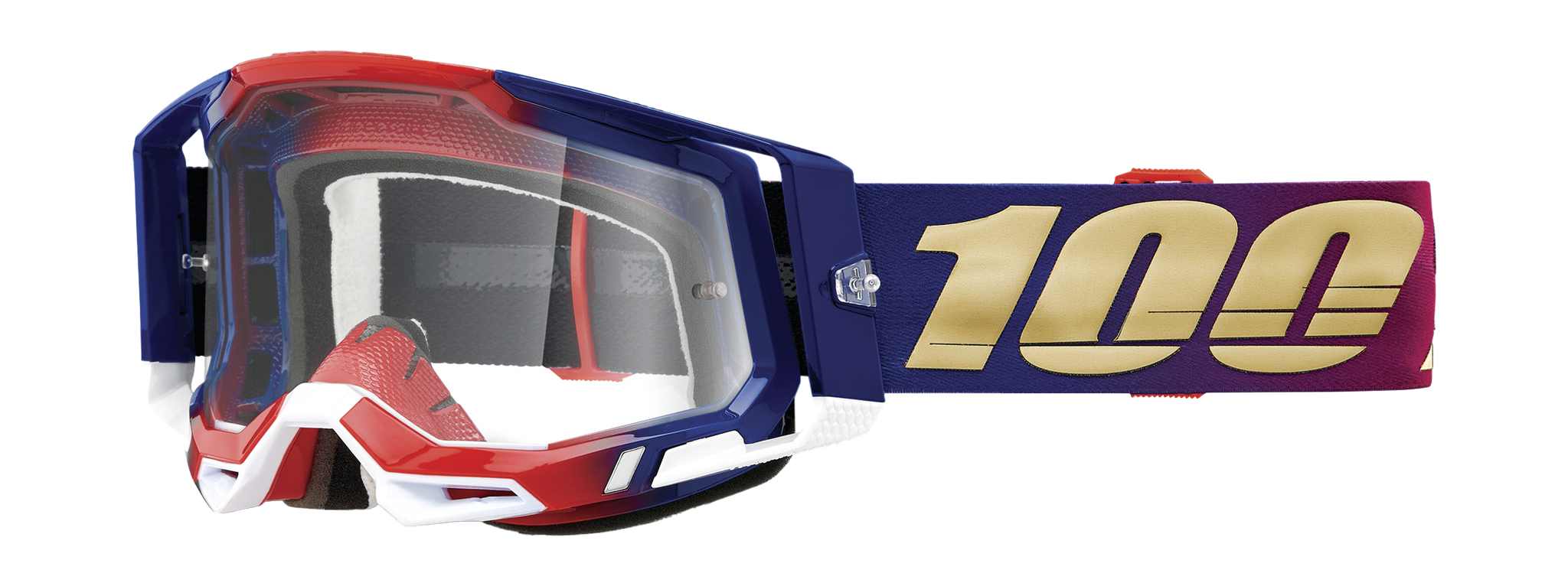 100% Motocross Goggle Racecraft 2 United - Clear