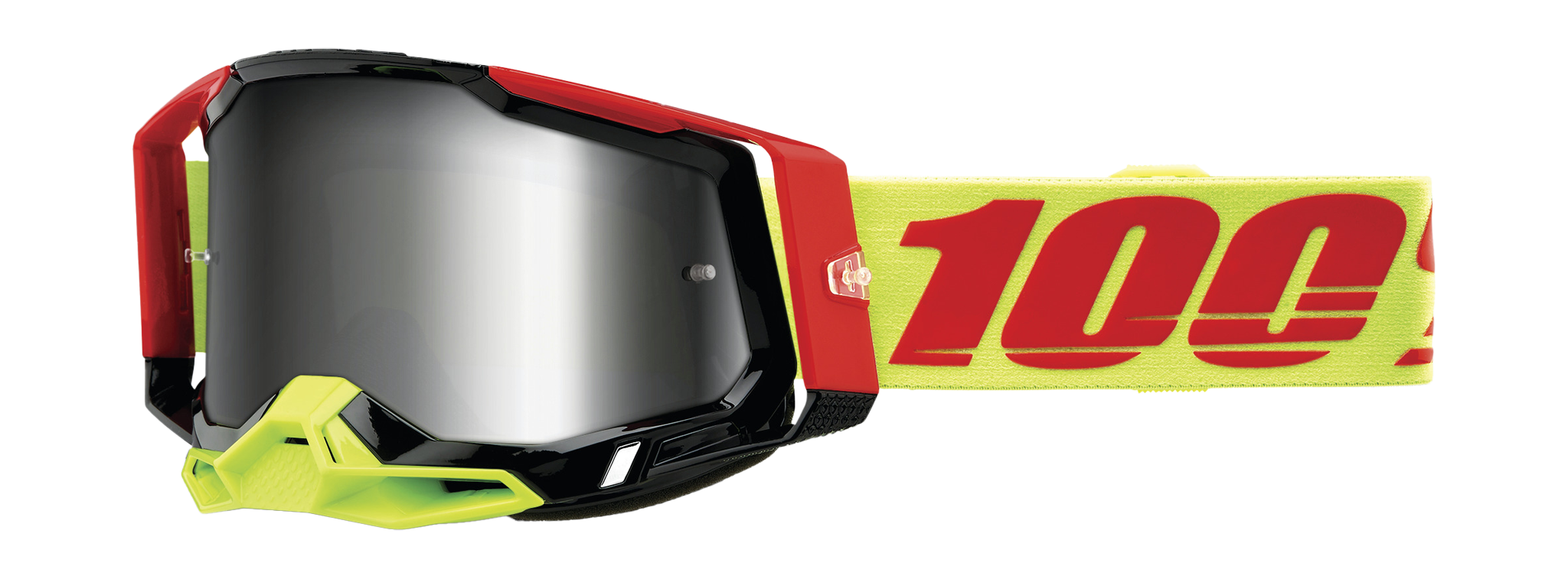 100% Motocross Goggle Racecraft 2 Wiz - Mirror Silver Flash