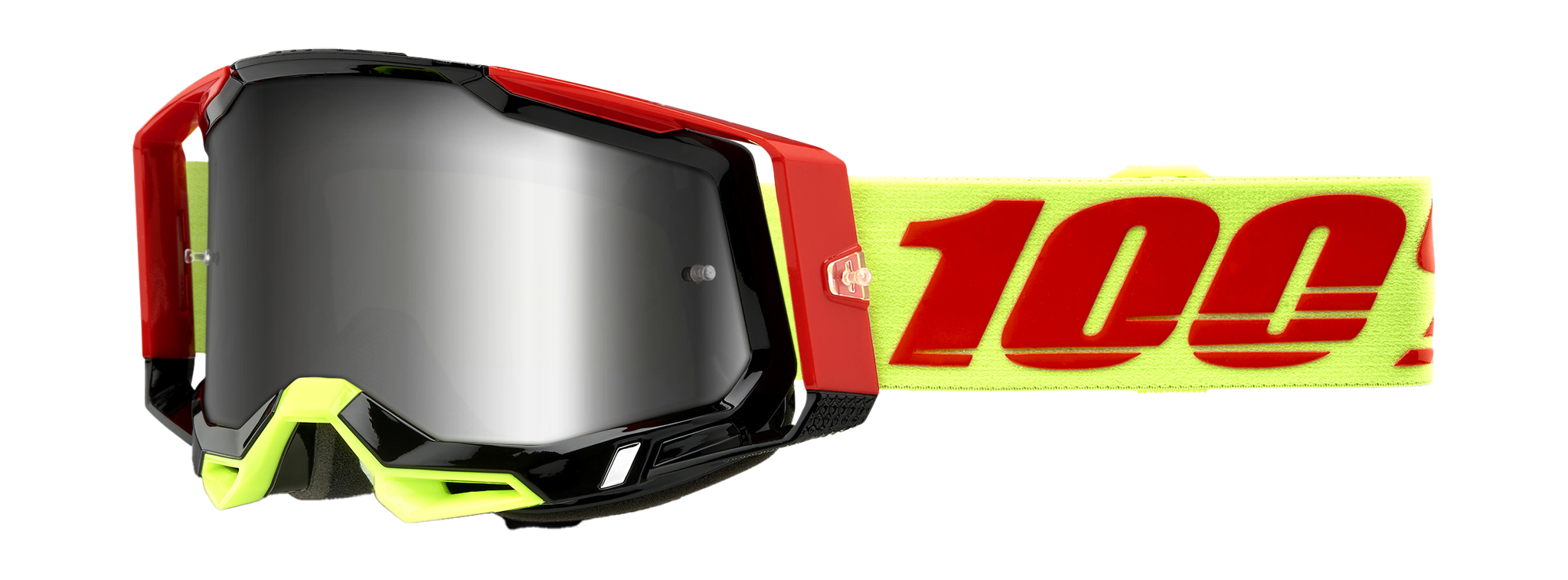 100% Motocross Goggle Racecraft 2 Wiz - Mirror Silver Flash