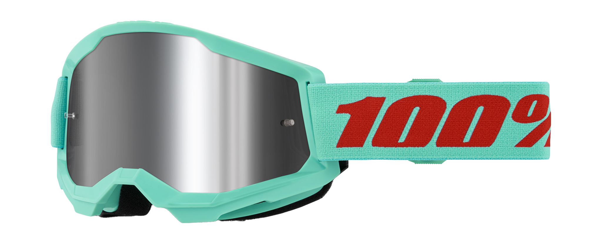 100% Motocross Goggle Strata 2 Maupiti - Mirror Silver