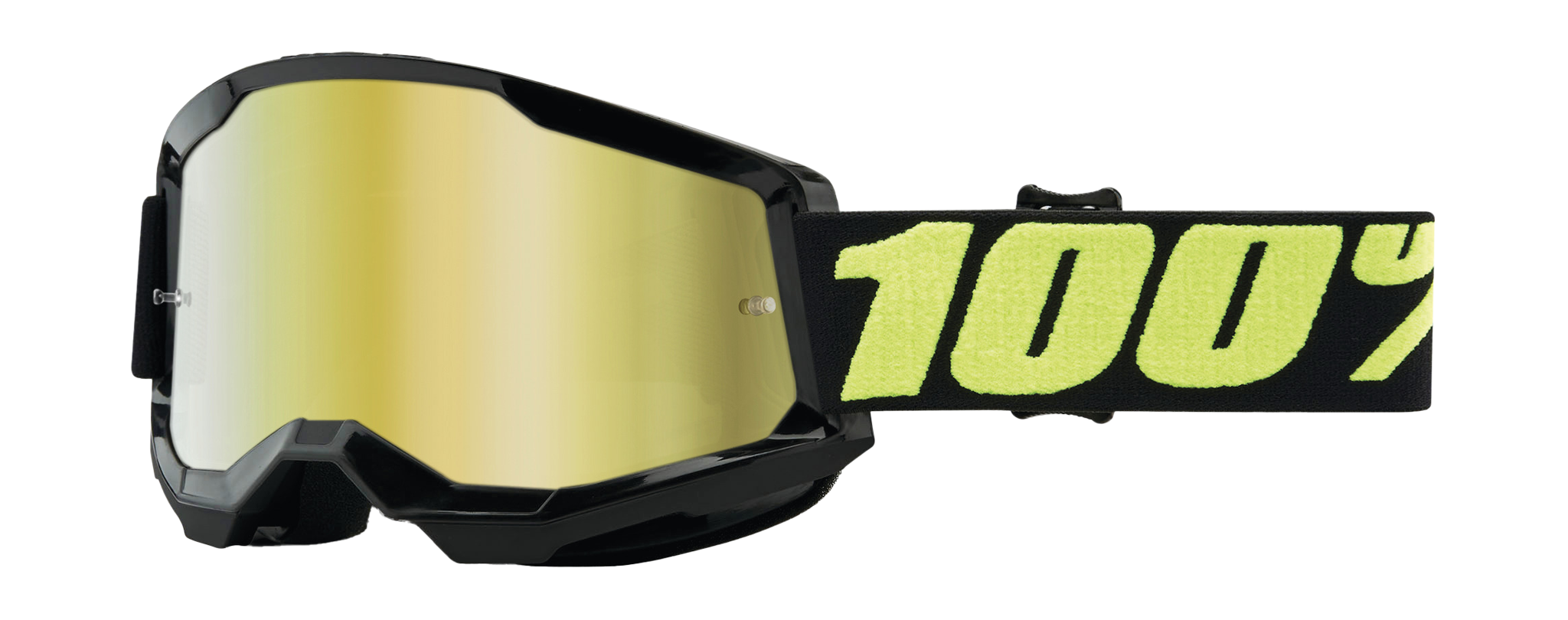 100% Motocross Goggle Strata 2 Upsol - Mirror Gold