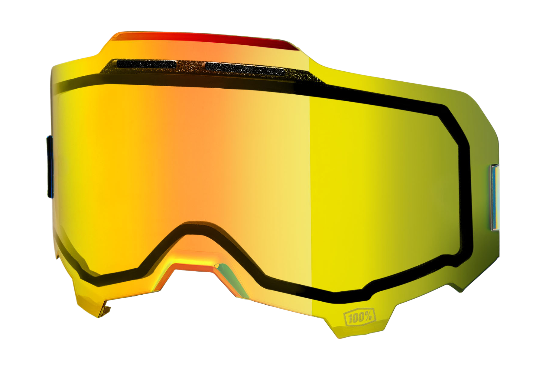 100% Lens ARMEGA / ARMATIC - Injected Dual Vented Mirror Gold