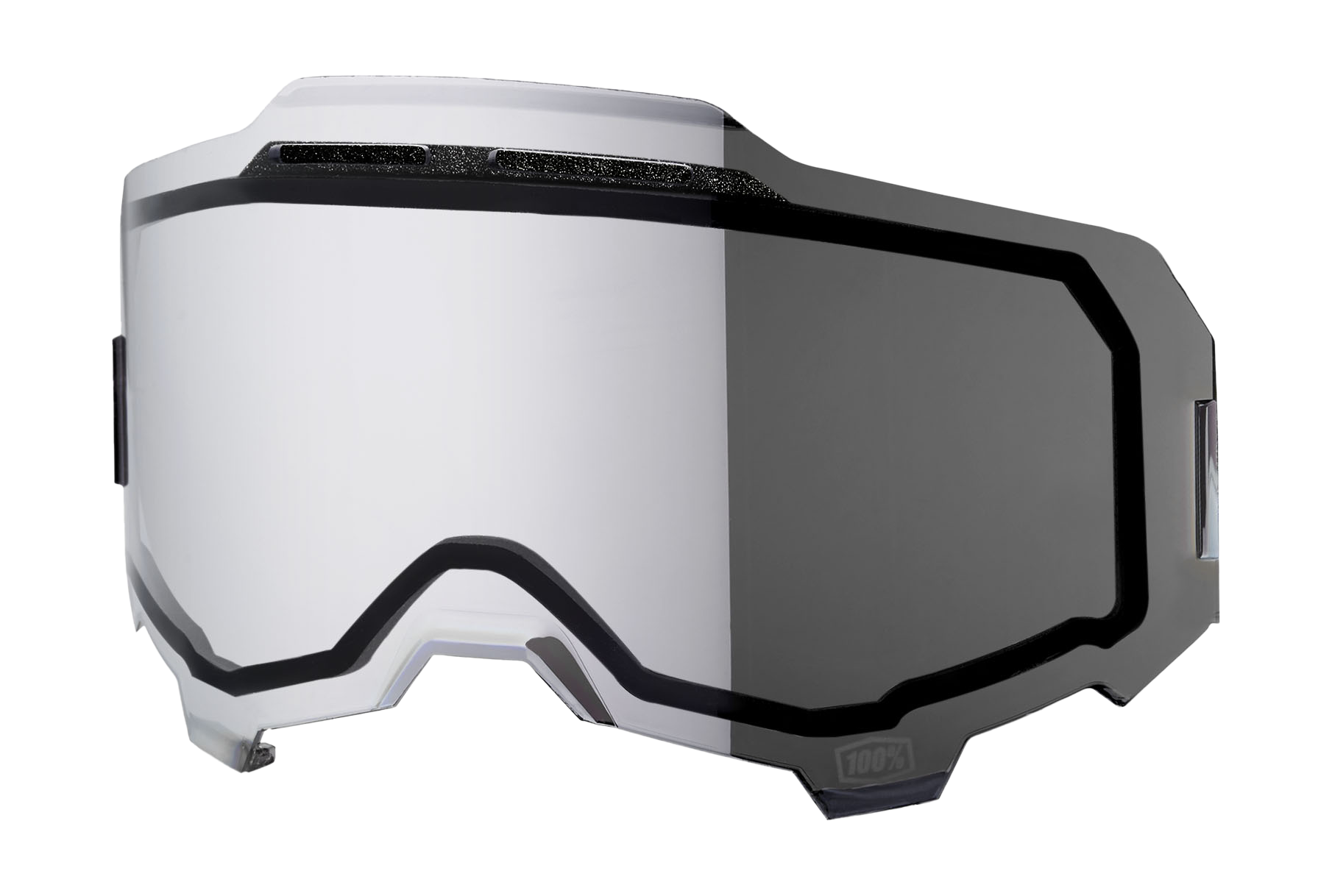 100% Lens ARMEGA / ARMATIC - Injected Dual Vented Mirror Silver Flash