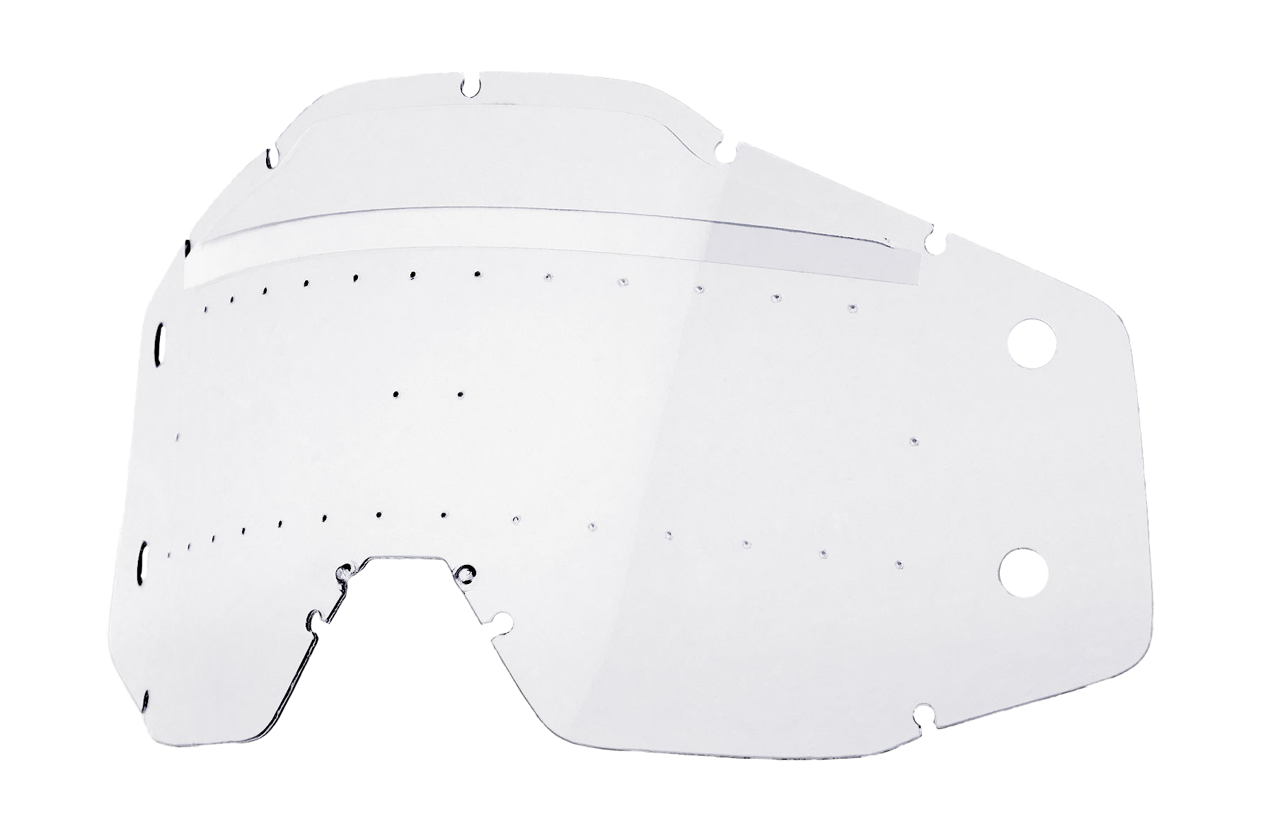 100% Lens / Mud Flap Set Roll-Off Forecast New Generation AC1/ST1 - Sonic with Bumps Clear