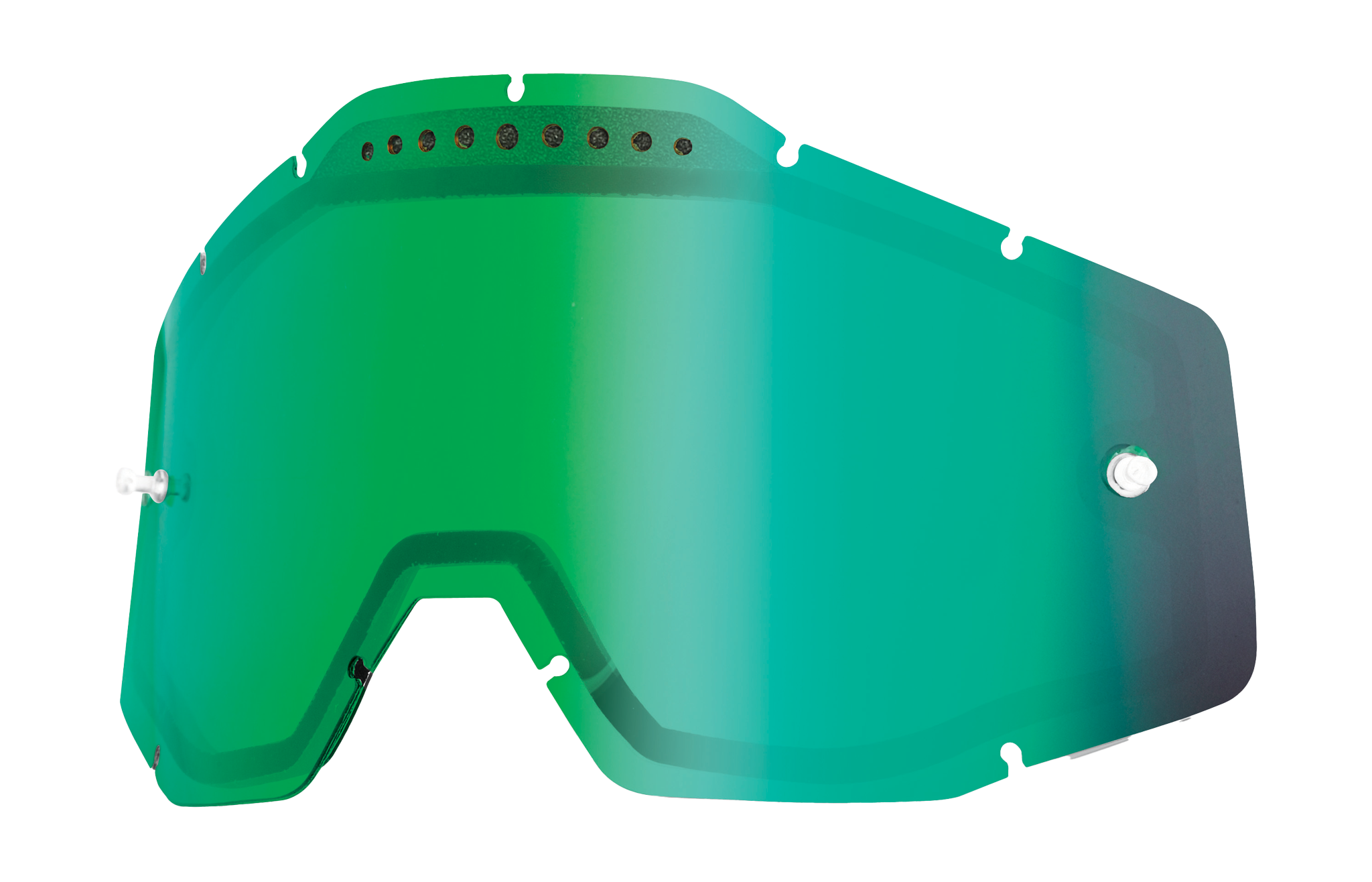 100% Lens RC1/AC1/ST1 - Dual Vented Mirror Green