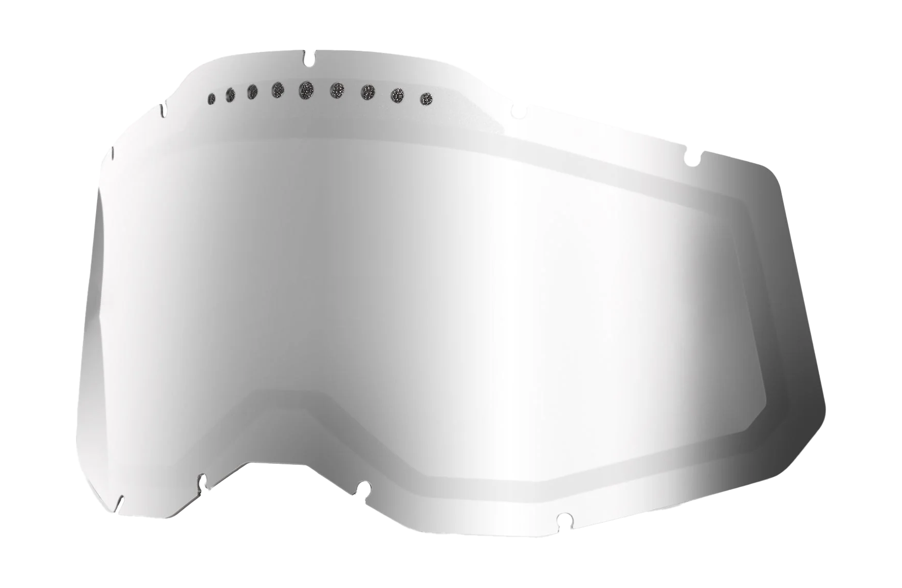 100% Lens RC2/AC2/ST2 - Dual Vented Mirror Silver