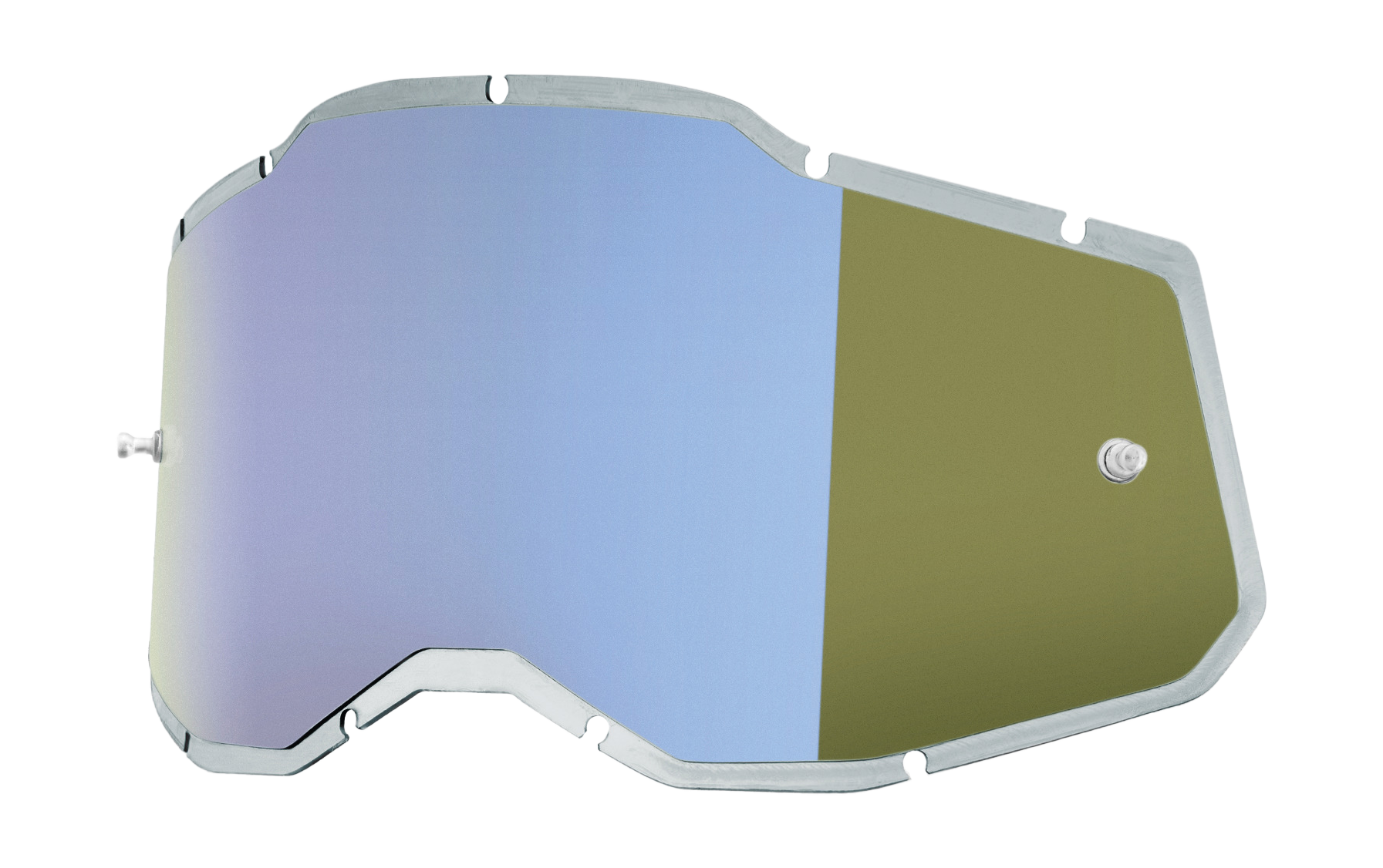 100% Lens RC2/AC2/ST2 - Injected Mirror Blue