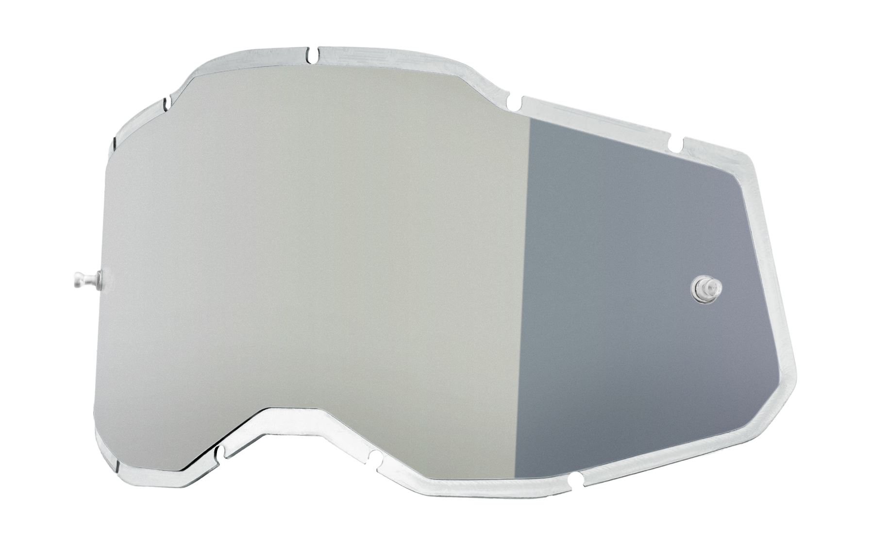 100% Lens RC2/AC2/ST2 - Injected Mirror Silver Flash