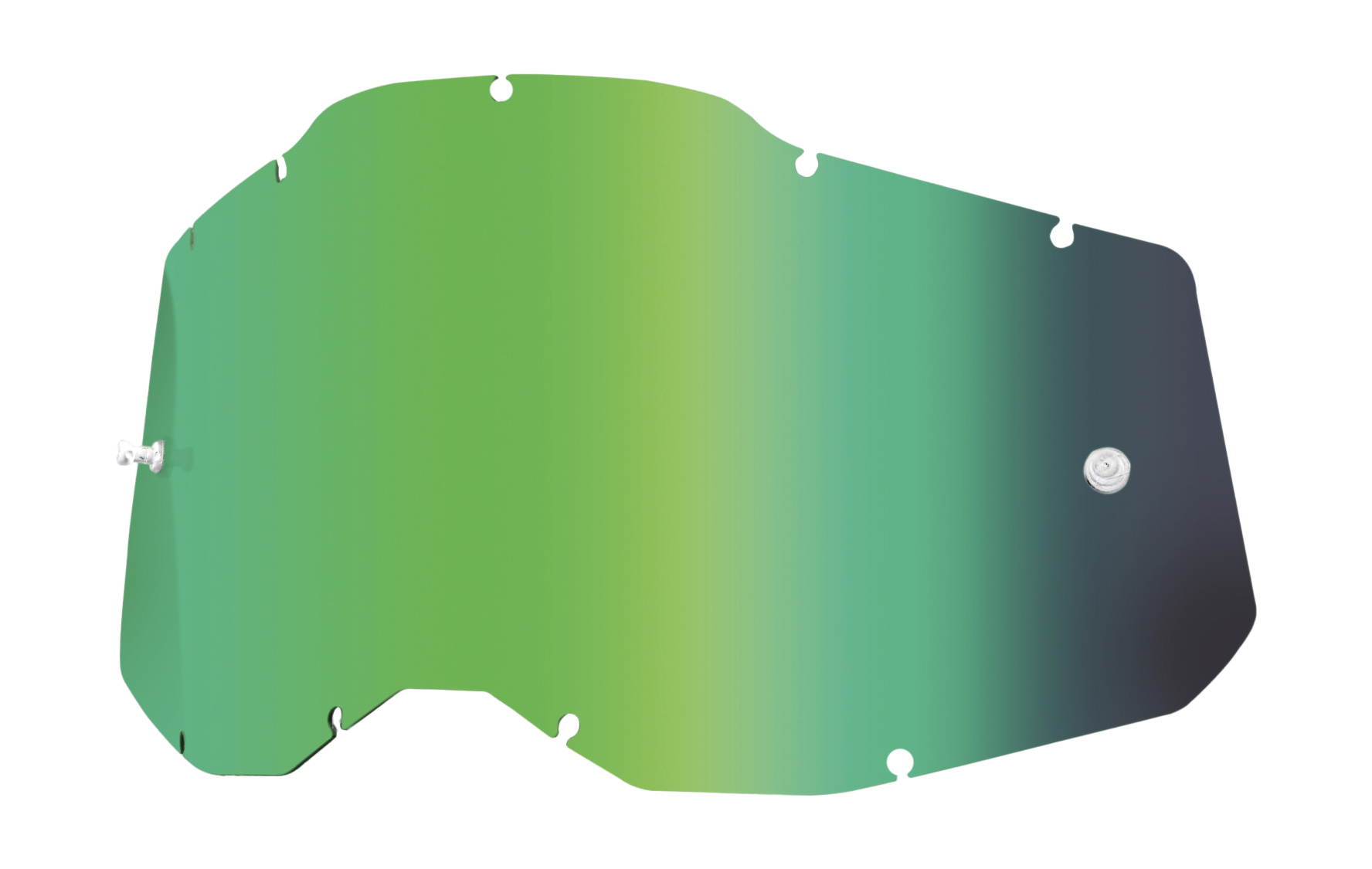 100% Lens RC2/AC2/ST2 - Standard Mirror Green