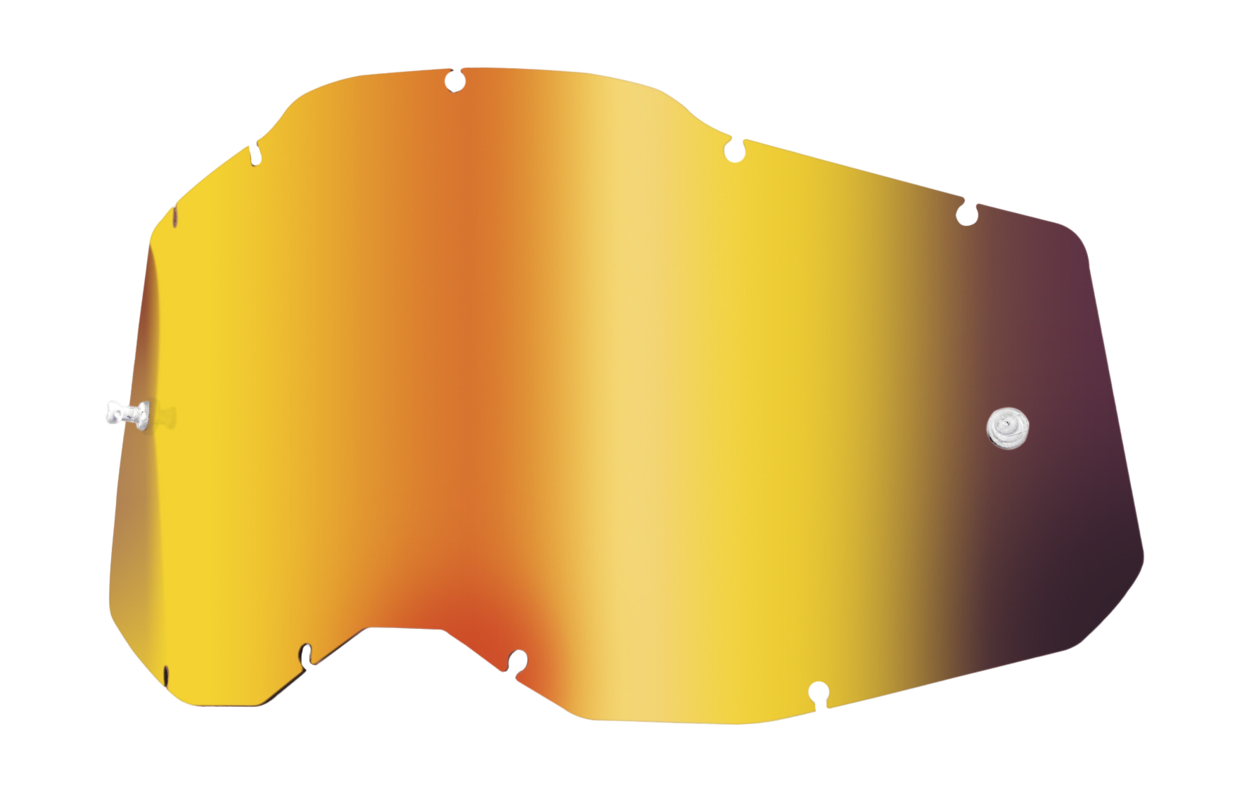 100% Lens RC2/AC2/ST2 - Standard Mirror Red