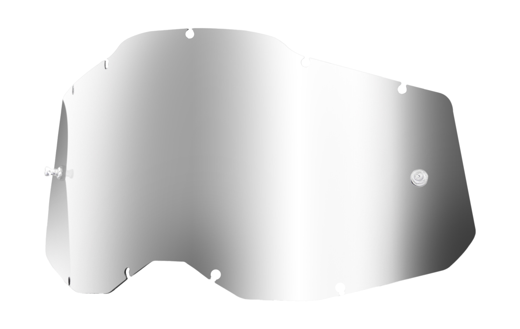 100% Lens RC2/AC2/ST2 - Standard Mirror Silver