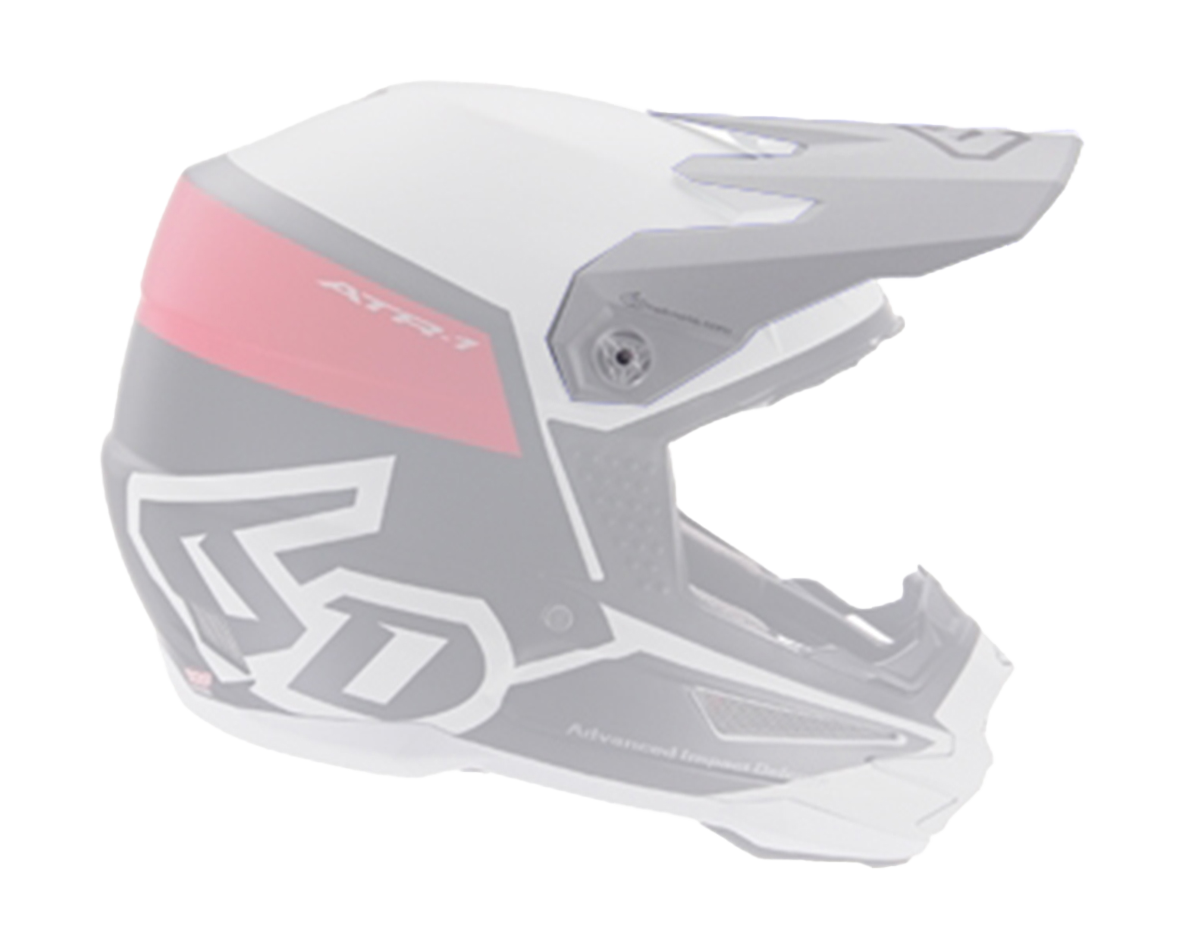 6D Helmet Visor ATR-1 Flight - Red / White / Black
