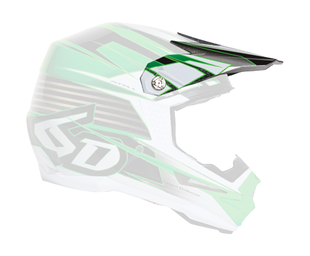 6D Helmet Visor ATR-1 Rush - Neon Green