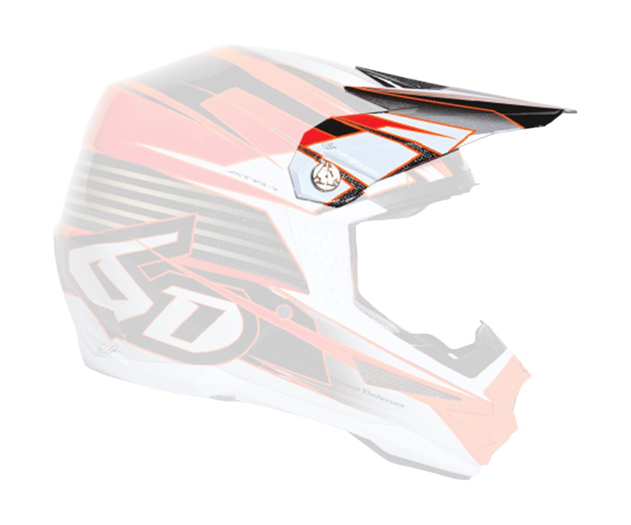 6D Helmet Visor ATR-1 Rush - Orange