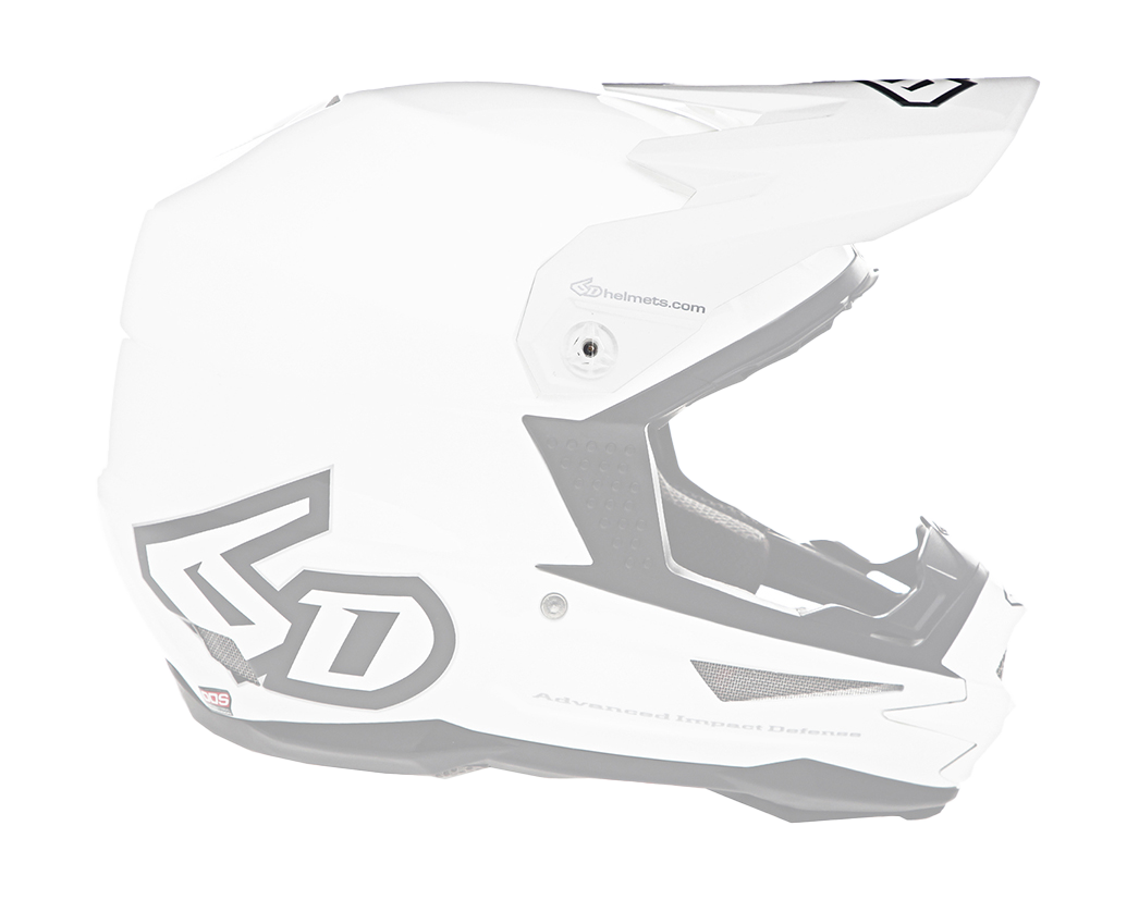 6D Helmet Visor ATR-1 Solid Gloss - White