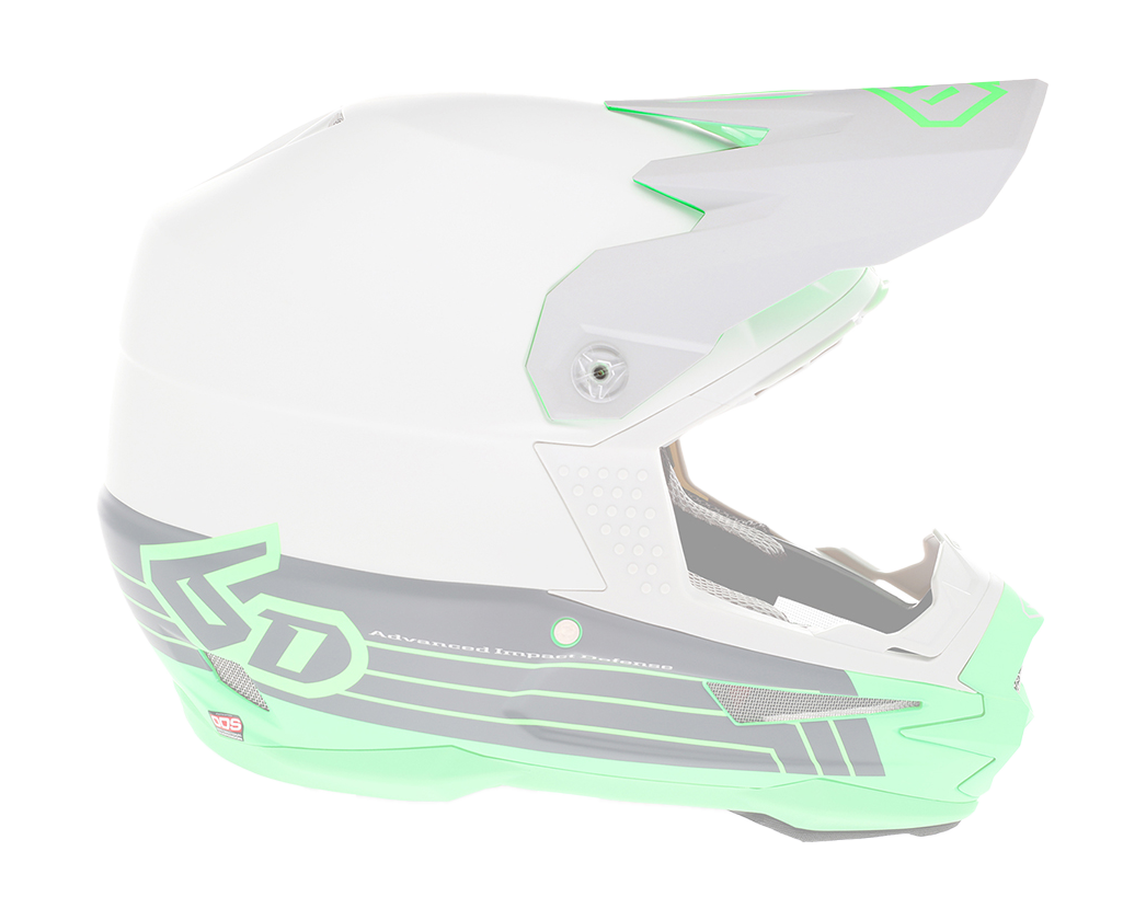 6D Helmet Visor ATR-1 Split - Neon Green