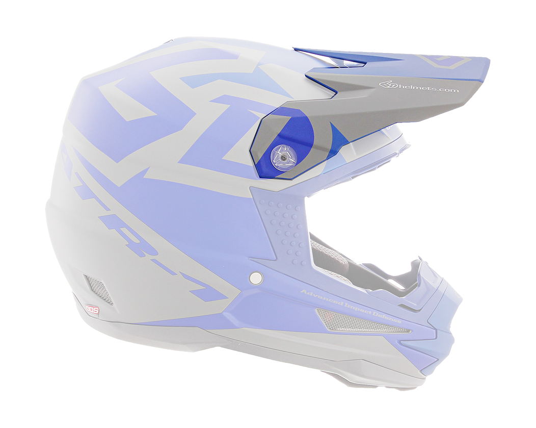 6D Helmet Visor ATR-1 Switch - Grey / Blue