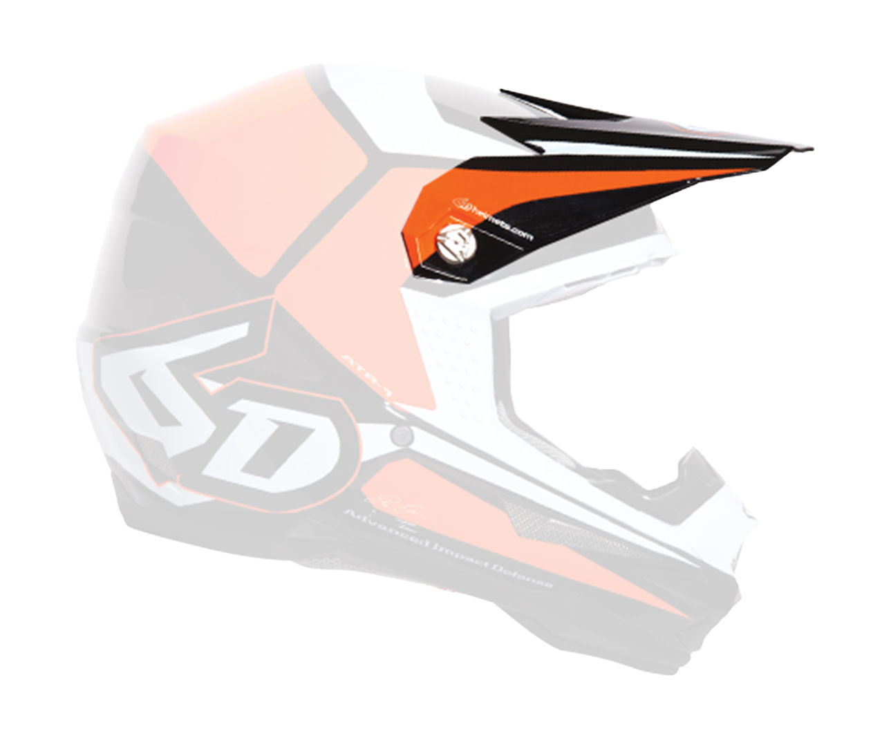6D Helmet Visor ATR-1 Tech - Orange / Black