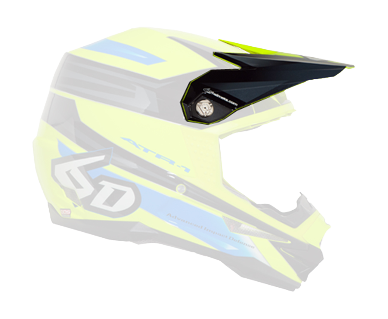 6D Helmet Visor ATR-1 V2 Pilot - Neon Yellow