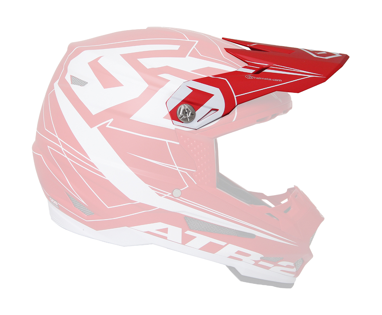 6D Helmet Visor ATR-2 Aero Mat - Red
