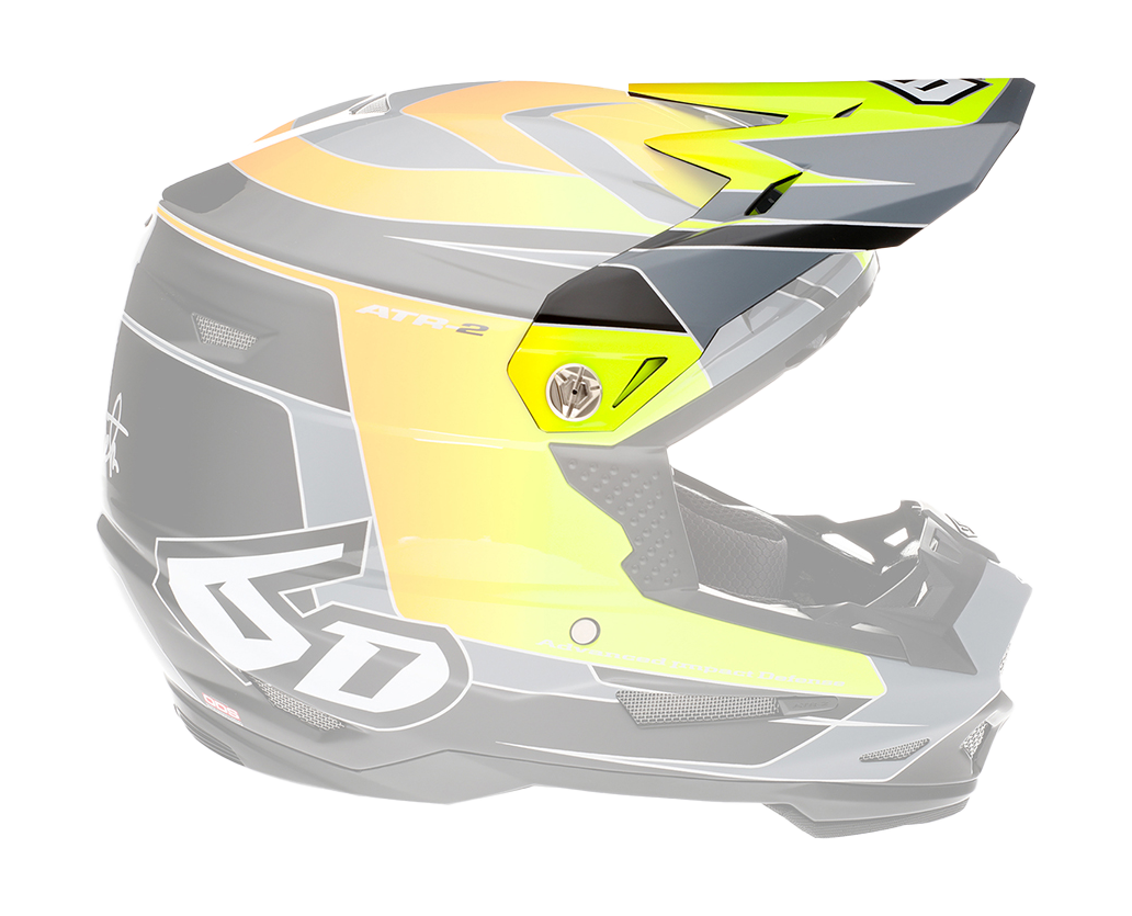 6D Helmet Visor ATR-2 Impact - Yellow / Orange