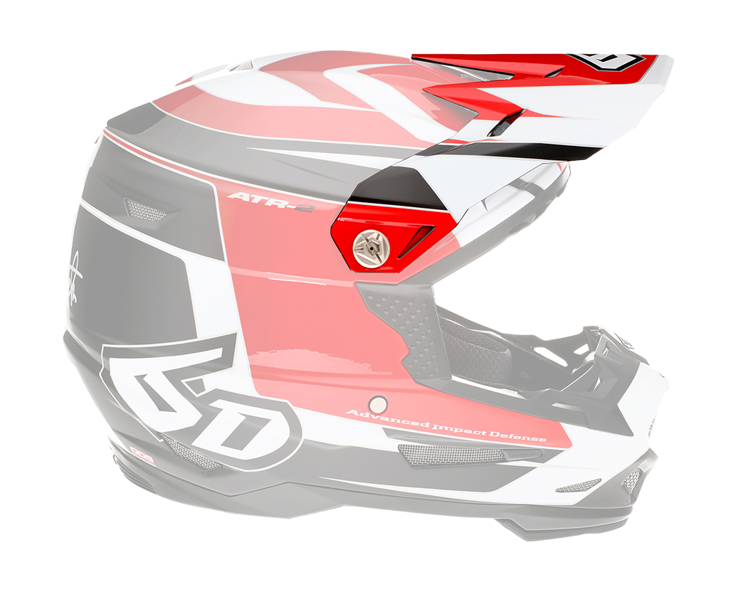 6D Helmet Visor ATR-2 Impact - Red