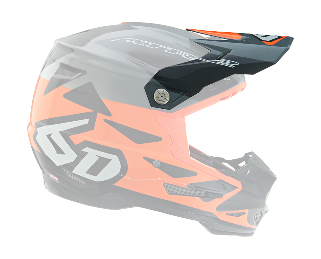 6D Helmet Visor ATR-2 Merge - Orange / Grey / Black